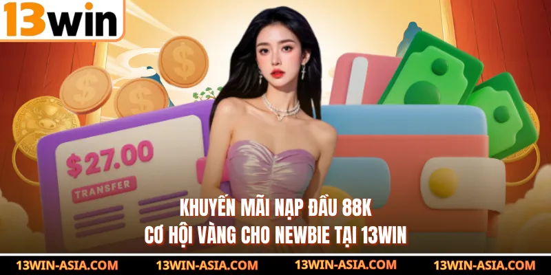 Khuyến Mãi Nạp Đầu 88k - Cơ Hội Vàng Cho Newbie Tại 13WIN